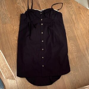 Black Button-Down Dress